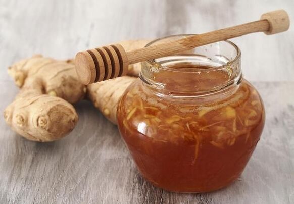 La miel natural combinada con raíz de jengibre aumenta la potencia
